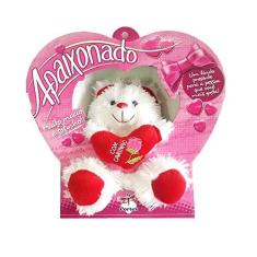 Imagem de Urso de Pelúcia Apaixonado Vermelho 22 cm Antialérgico