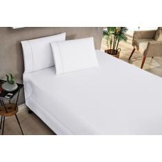 Imagem de Jogo De Cama Elegance Solteiro 3 Peças Micropercal 180 Fios - Safira E