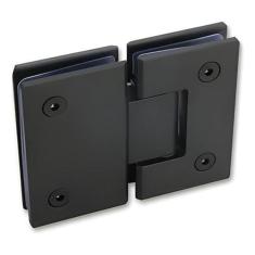 Imagem de Dobradiça 1010 Preta Inox 180 Porta Box Vidro Gv48 Escovado