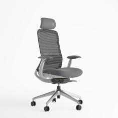 Imagem de Cadeira Escritório Presidente Bella Ghw Branco/Cinza