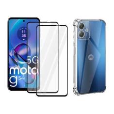 Imagem de 2UN Película 3d Vidro + 1 Capa Anti Impactos para Moto G54 5G Transpar
