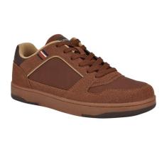 Imagem de Tommy Hilfiger Tênis masculino Tanet, Cognac Multi 210, 42