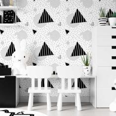 Imagem de Papel De Parede Adesivo Geométrico Poá N07088 0,58X3,00M