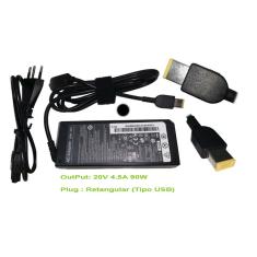 Imagem de Carregador Fonte P/ Notebook Lenovo 20v 4.5a 90w Thinkpad Plug Usb ib430