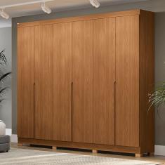 Imagem de Guarda-Roupa Casal 6 Portas 4 Gavetas Cb02r582 Canela - Kappesberg