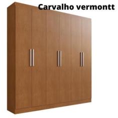 Imagem de Guarda Roupa Herval Ph 1127 - Cor Carvalho Vermontt - Com Espelho