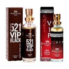 Imagem de Kit 2 Perfumes Amakha Paris 15ml VIP Men e VIP Black