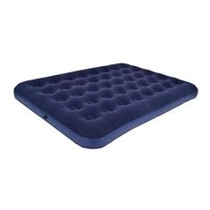 Imagem de Colchão de ar inflável duplo para acampamento com parte superior flocada para ambientes internos ou externos