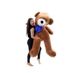 Imagem de Urso De Pelúcia Gigante Teddy 1,70m - 307 - Luck Baby , Mel com laço a