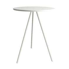 Imagem de Mesa Lateral Gabriela Branca Tampo De Madeira Branco