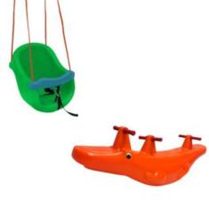 Imagem de Playground Infantil Crocodilo e Balanço BB – Perfeito para Escolas e Playgrounds