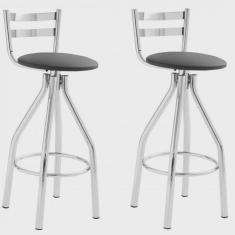 Imagem de Conjunto 2 Banquetas Alta 54 Unimóvel