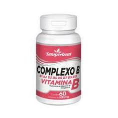 Imagem de Complexo B Vitamina B – Semprebom - 60 Cap. De 500 Mg.