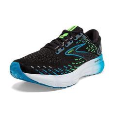Imagem de Brooks Tênis de corrida masculino Glycerin 20 Neutral, Preto/Oceano Havaiano/Verde, 41