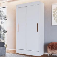 Imagem de Guarda-roupa Solteiro Lyon 2 Portas 2 Gavetas Branco - Doripel