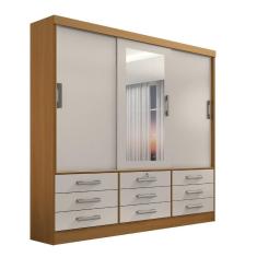 Imagem de Guarda Roupa 3 Portas Meridian Cinamomo Com Off White D'doro