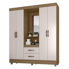 Imagem de Guarda Roupa Casal Capela Lite Nature Off White  Móveis Leão - Moveis