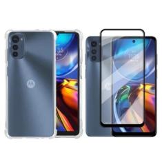 Imagem de Capa Capinha + Película De Vidro 3D Compatível Motorola Moto E32 - Sin