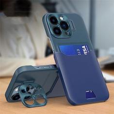 Imagem de Capa de suporte invisível para slot de cartão para iPhone 14 Pro Max 13 11 12 Pro Max 14 Plus Tampa de proteção de câmera de lente de metal, T9, para iphone 14