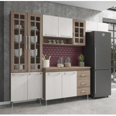 Imagem de Cozinha Completa Predilleta Gabrieli Modulada 4 Peças 260 Cm 11 Portas