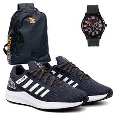 Imagem de Tenis Masculino feminino unissex Oldsen Insanity corrida academia caminhada 34-43 + Relogio e Mochila