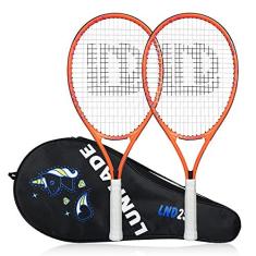 Imagem de LUNNADE Raquete de tênis infantil infantil, raquete de tênis juvenil de 19/21/23/25 polegadas com capa, adequada para meninos e meninas iniciantes de 3 a 12 anos