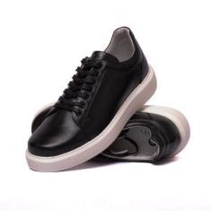 Imagem de Tênis Masculino Casual Couro Legítimo Ultra Leve-Masculino