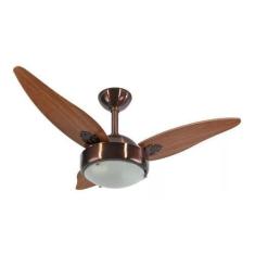 Imagem de Ventilador Teto Sala Moderno Luxo Silencioso Chocolate 127V - Poliluz