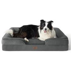 Imagem de Cama de cachorro Bedsure ortopédica para cães grandes com capa lavável