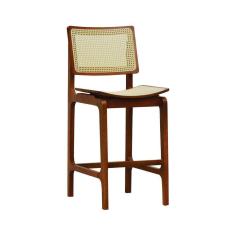 Imagem de Banqueta Alta Bistrô Gus - Amêndoa Telinha