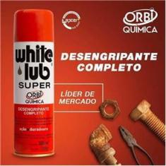 Imagem de 6 Lubrificante Tipo Wd Desengripante White Lub Super 300 Ml Spray