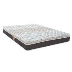 Imagem de Colchão box King Size Castor Pocket Híbrido Class One Face Branco e bege
