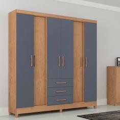 Imagem de Guarda Roupa Casal 6 Portas 3 Gavetas Durban Atualle Móveis