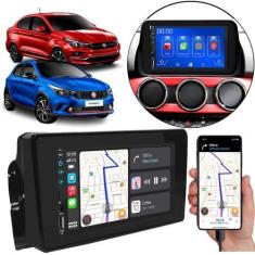 Imagem de Kit Multimídia Mp5 Argo Cronos 2018-2023 7P Carplay + Câmera e Moldura