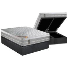 Imagem de Cama Box Baú King: Colchão Molas Ensacadas Castor Pocket Premium Gel +