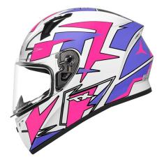 Imagem de Capacete Ebf Xtroy FF526 Crush Branco e Rosa