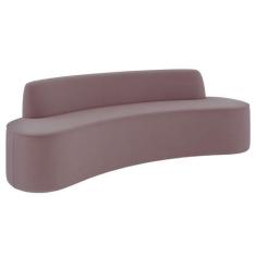 Imagem de Sofá 3 Lugares Para Sala De Estar Living 180cm Koane D06 Veludo Rosa -