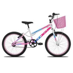 Imagem de Bicicleta Infantil Feminina Aro 20 KOG com Cestinha, Rosa degrade, Ros