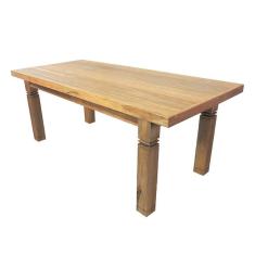 Imagem de Mesa Jantar área Gourmet Colonial Madeira Maciça 2,20m