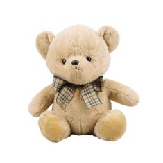 Imagem de Urso Marrom Sentado Laço 44cm Pelúcia - Fofy Toys