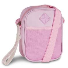 Imagem de Bolsa Mini Bag Rosa Transversal Unissex Alça Regulável Clio