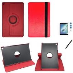 Imagem de Kit Capa Novo iPad 8 Ger. 10.2" 360 / Caneta + Pel Vidro Vermelho