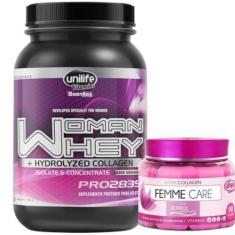 Imagem de Whey Protein Woman Com Colágeno Sabor Morango 900G + Colágeno Verisol