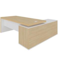 Imagem de Mesa De Escritório Tampo E Laterais Tamburato Executiva Em L - Artany