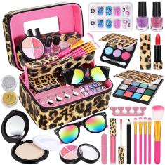 Imagem de Kit De Maquiagem Luucio Kids Para Menina Lavável Com Acessórios