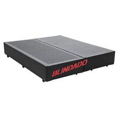 Imagem de Base Box Casal Bipartido Blindado Sintético Cinza