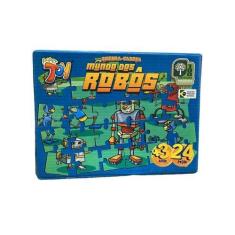 Imagem de Brinquedo Quebra Cabeça Em Mdf 24 Peças Mundo Dos Robôs +3 Anos Paper