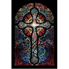 Imagem de Quebra-cabeça em MDF Coruja Colorida Puzzle de 300 peças