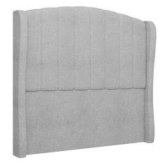 Imagem de Cabeceira Casal Cama Box 140cm Glenda I02 Bouclê Cinza Mpozenato