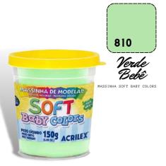 Imagem de Massinha De Modelar Acrilex Soft Baby 150G Verde Bebê
